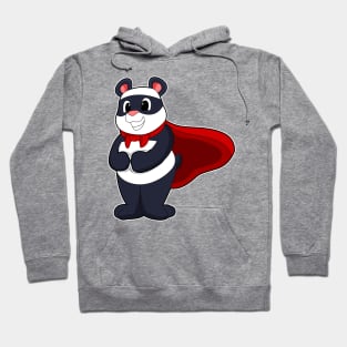 Panda as Hero with Mask & Cape Hoodie